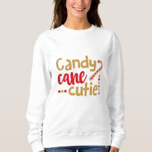 Candy cane cutie sweatshirt