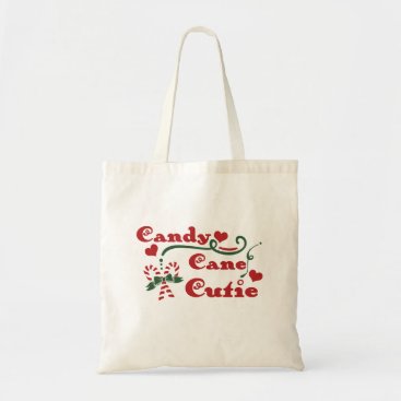 candy cane cutie tote bag
