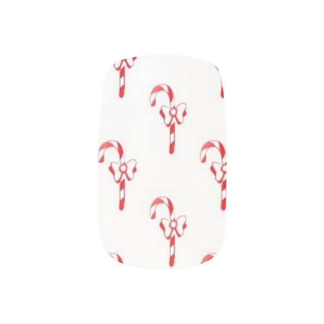 Candy Cane Delight Minx Nail Wraps (Right Thumb)