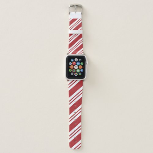 Candy Cane Design Apple Watch Band