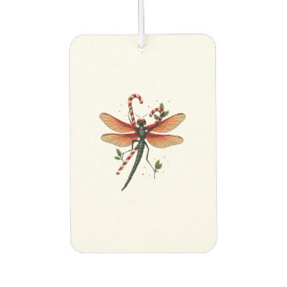 Candy Cane Dragonfly Air Freshener