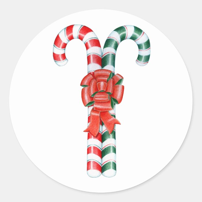 Candy Cane Duo Stickers