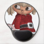 Candy Cane Elf Gel Mouse Pad