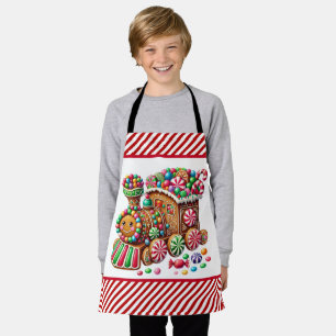 Candy Cane Express Apron