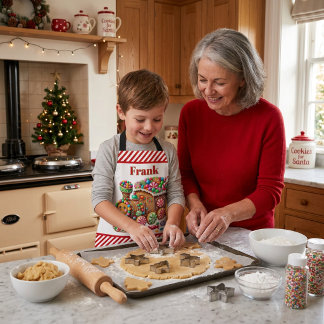 Candy Cane Express Apron