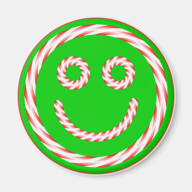 Candy Cane Face Magnet (Front)