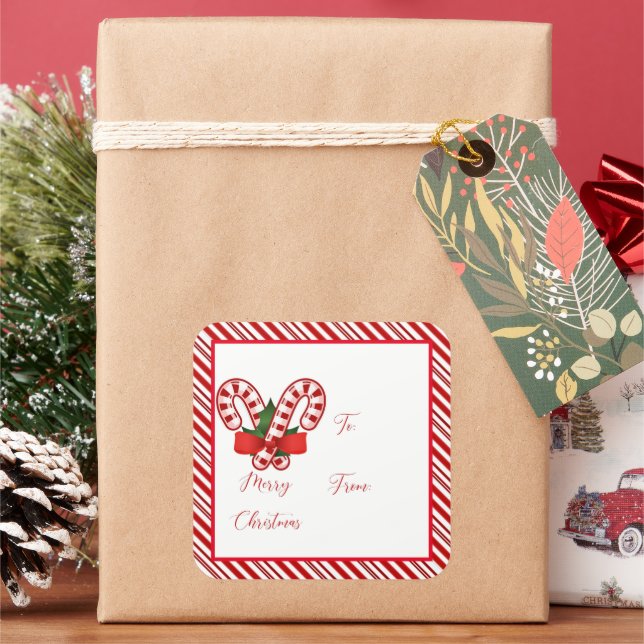 Candy cane gift tags (Holiday)