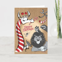 CANDY CANE GIRAFFE & FRIENDS (gloss) Jeff Willis