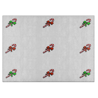 Candy Cane Glass Cutting Board