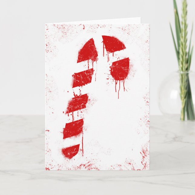 Candy Cane Graffiti Holiday Card (Front)