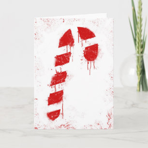 Candy Cane Graffiti Holiday Card