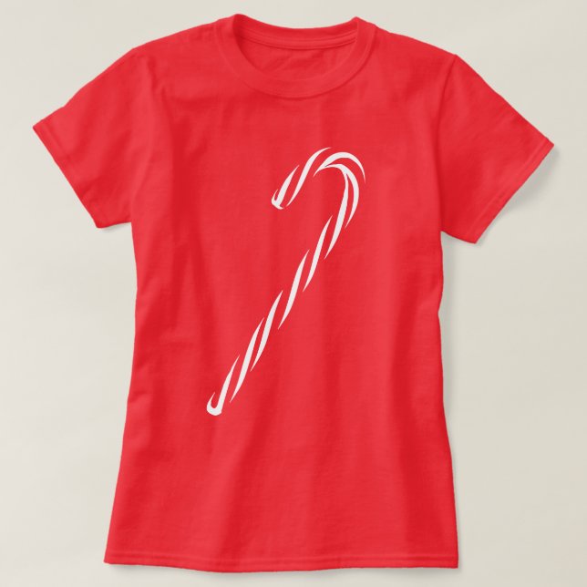 Candy Cane Graphic T-Shirt (Design Front)