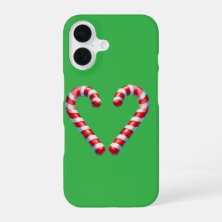 candy cane hart  iPhone 16 case