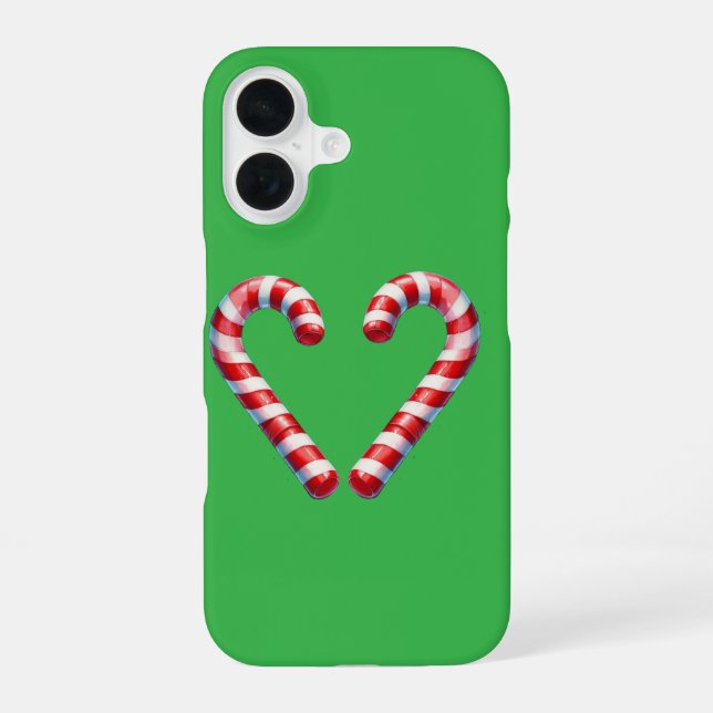 candy cane hart  iPhone case (Back)