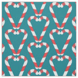 candy cane heart fabric