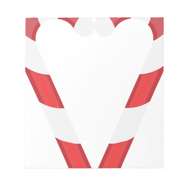 candy cane heart notepad (Front)