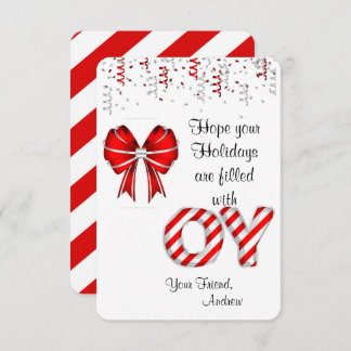 Candy Cane Holder Gift Tags for Kids Invitation