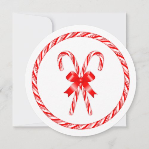 Candy Cane  Holiday Card