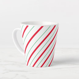 Candy Cane Holiday Latte Mug 