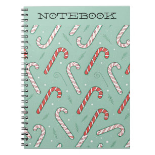 Candy Cane Holiday Premium Notebook