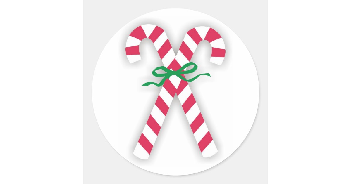 Candy Cane Holiday Stickers