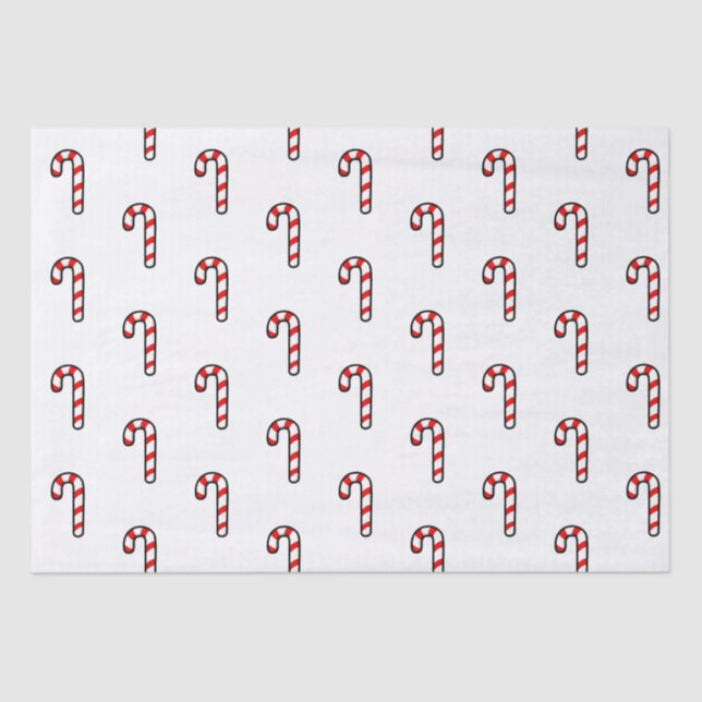 Candy Cane Holiday Tissue Paper (Front)