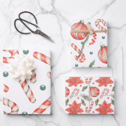 candy cane holiday  Wrapping Paper Sheets