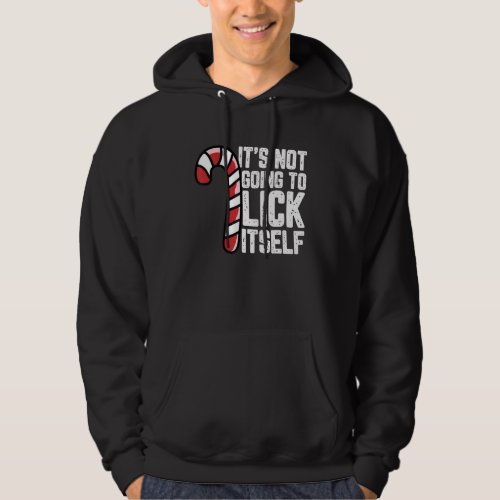 Candy Cane Inappropriate Adult Humor Funny Christm Hoodie