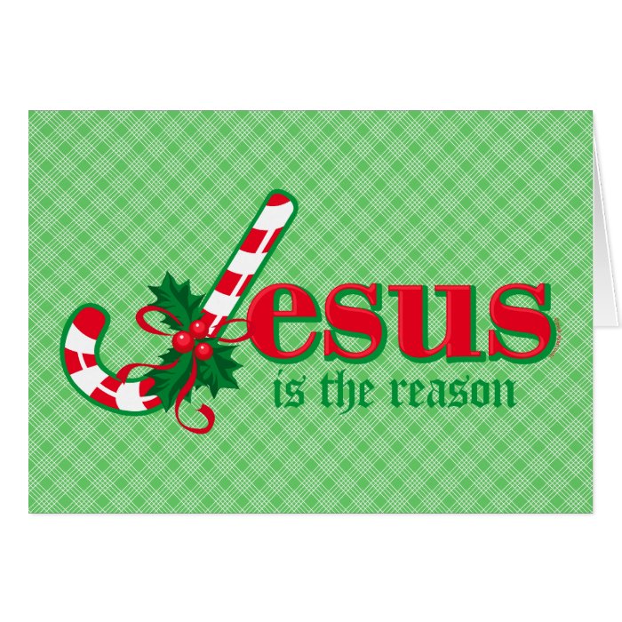 Candy Cane Jesus Card | Zazzle