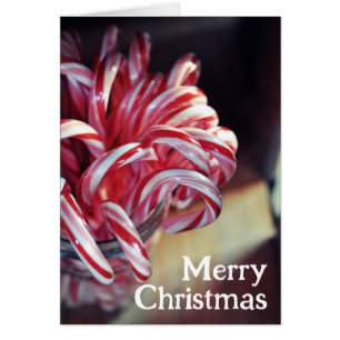 Candy Cane, Jingle Bells, Christmas Candy Holiday Cards