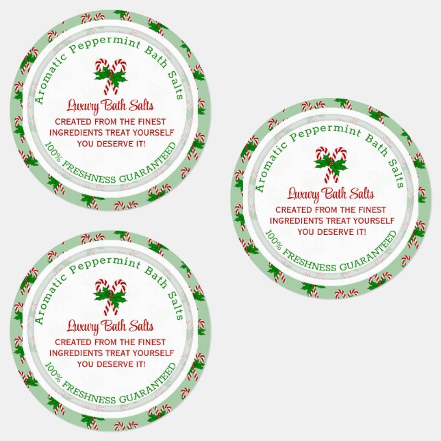 Candy Cane  Labels (Group)