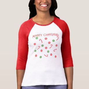 candy cane raglan shirt