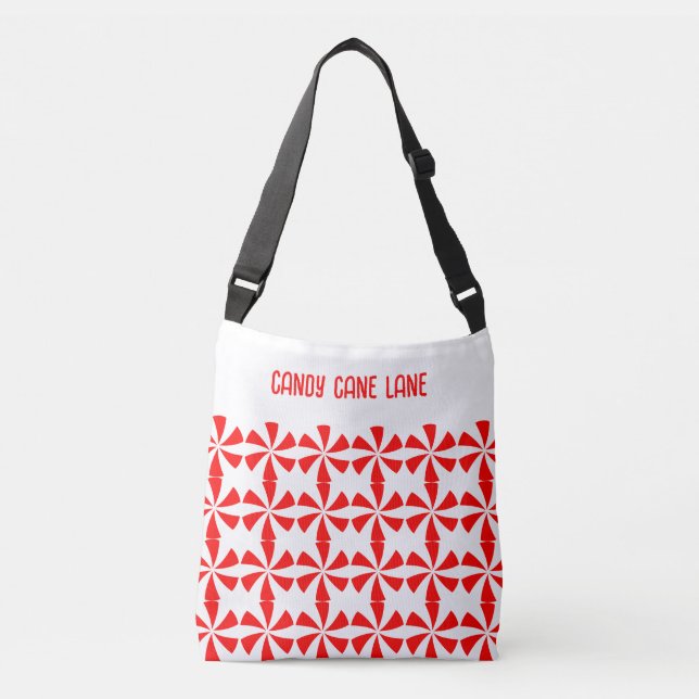 Candy Cane Lane Crossbody Bag (Front)