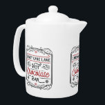 Candy Cane Lane Hot Chocolate Bar Christmas Teapot<br><div class="desc">Candy Cane Lane Hot Chocolate Bar Christmas teapot</div>