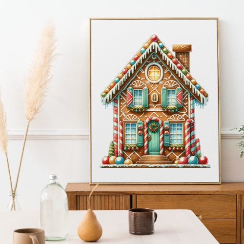 Candy Cane Lane _ The Sweet Gingerbread House  Poster