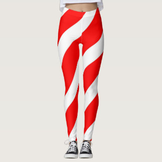 Candy Cane Leggings & Tights | Zazzle