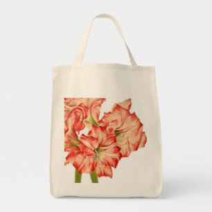Candy Cane Lilies on a Grocery Tote