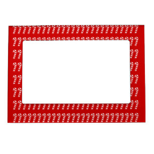 CANDY CANE MAGNETIC PHOTO FRAME