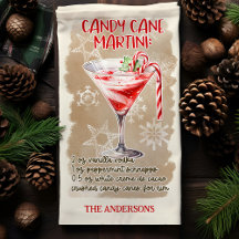 Candy Cane Martini Christmas Cocktail Recipe
