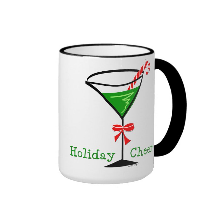 Candy Cane Martini Mug