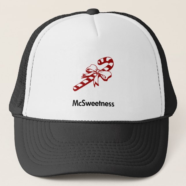 Candy Cane McSweetness Trucker Hat (Front)