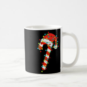 Candy Cane Merry And Bright Christmas Lights Men W Coffee Mug
