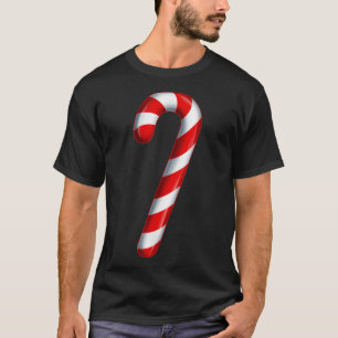Candy Cane Merry and Bright Red and White Candy Co T-Shirt