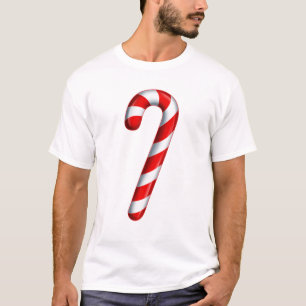 Candy Cane Merry And Bright Red And White Candy Co T-Shirt