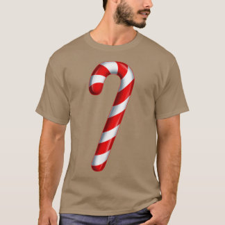 Candy Cane Merry and Bright Red and White Candy Co T-Shirt