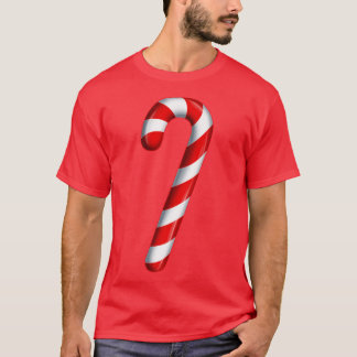 Candy Cane Merry and Bright Red and White Candy Co T-Shirt