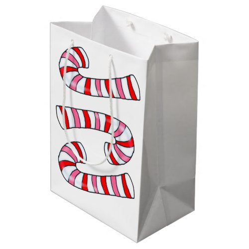 Candy Cane Merry Christmas Gift Bags