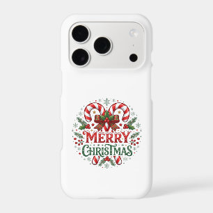 Candy Cane Merry Christmas iPhone 17 Pro Case