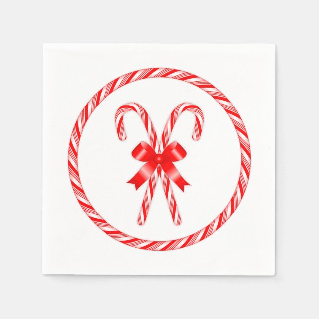 Candy Cane  Napkins (Front)