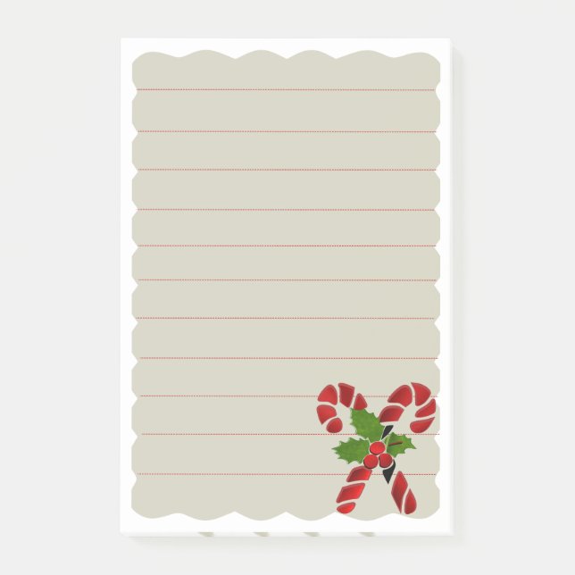 candy cane note  (Front)